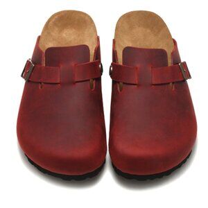 Birkenstock Boston Suede Leather Soft Footbed Clog